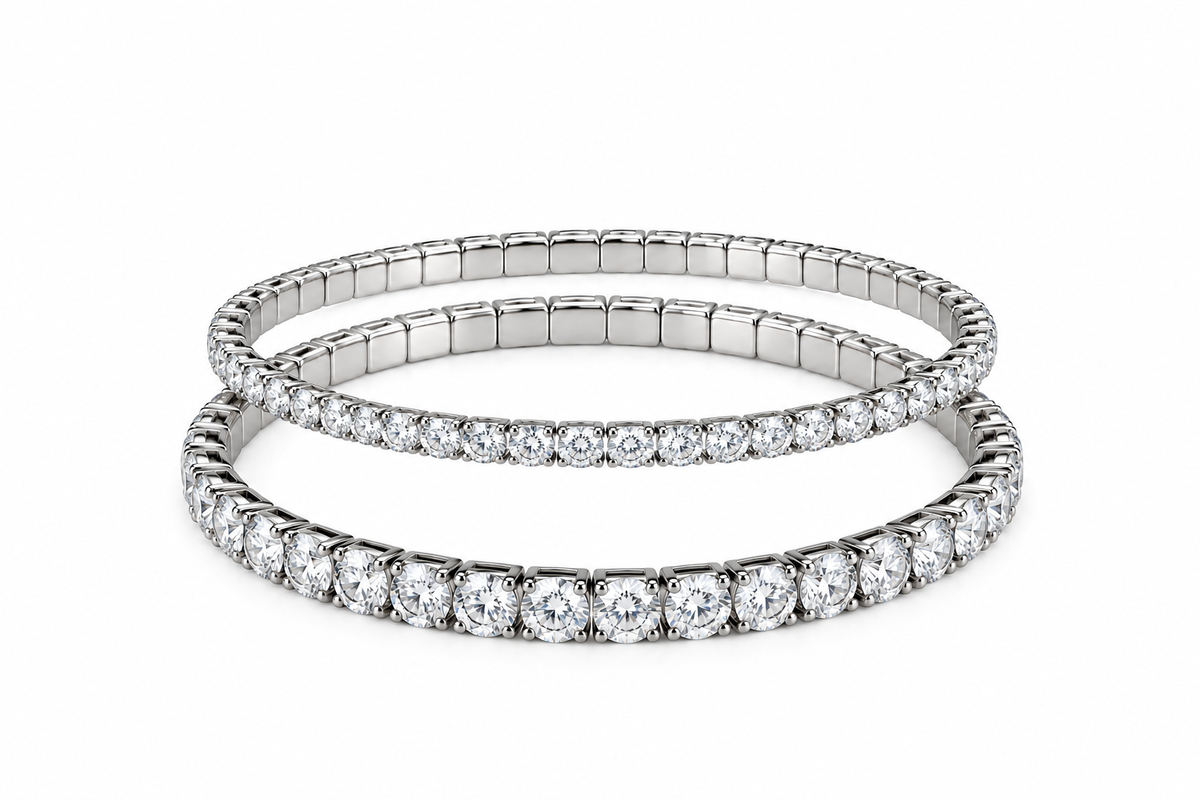 Set silver bracelet