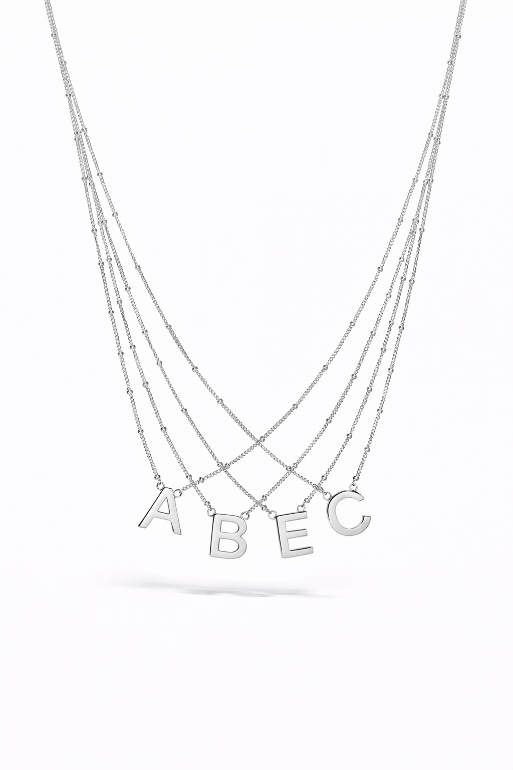 Inicial Necklace silver