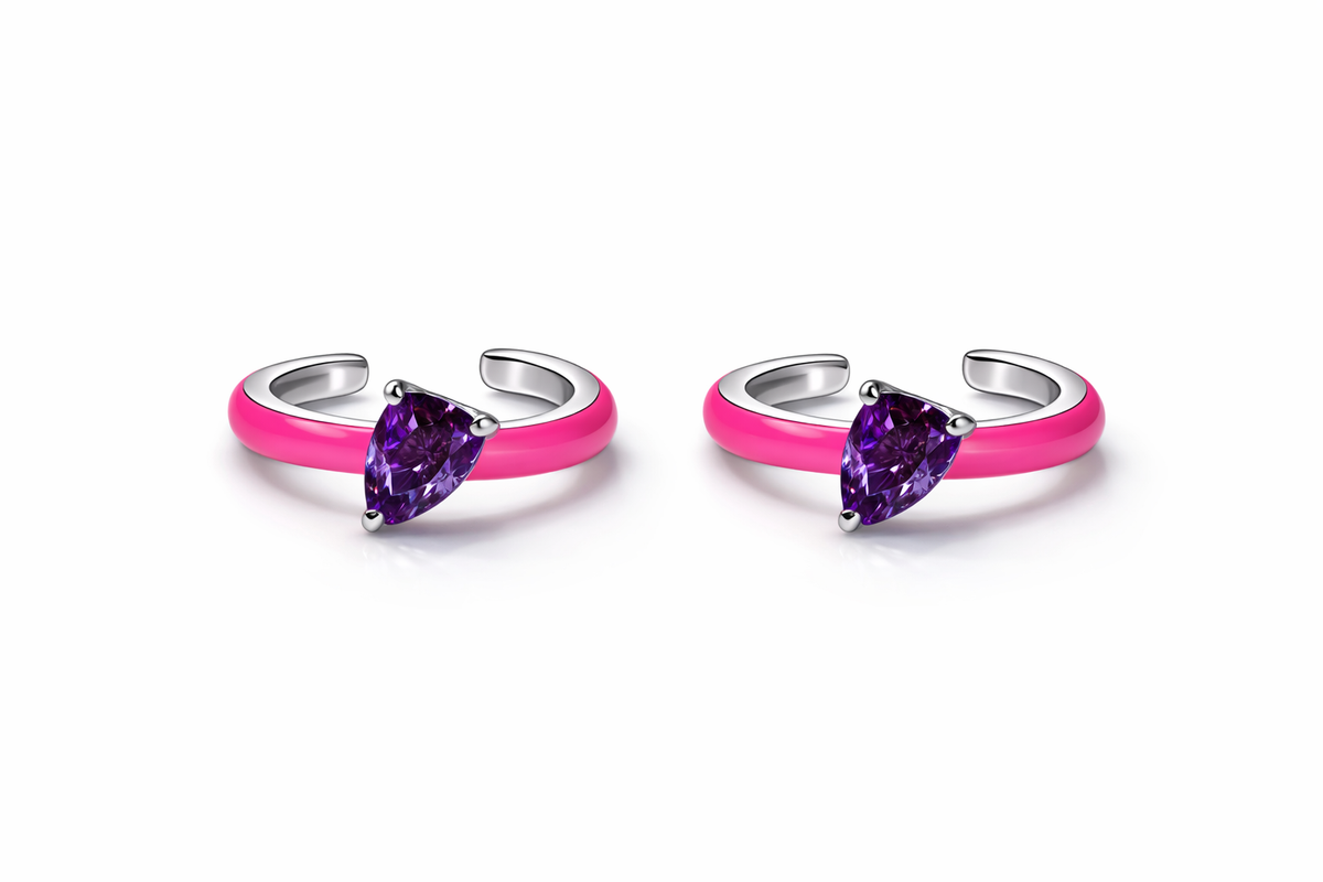 Ear cuff pink