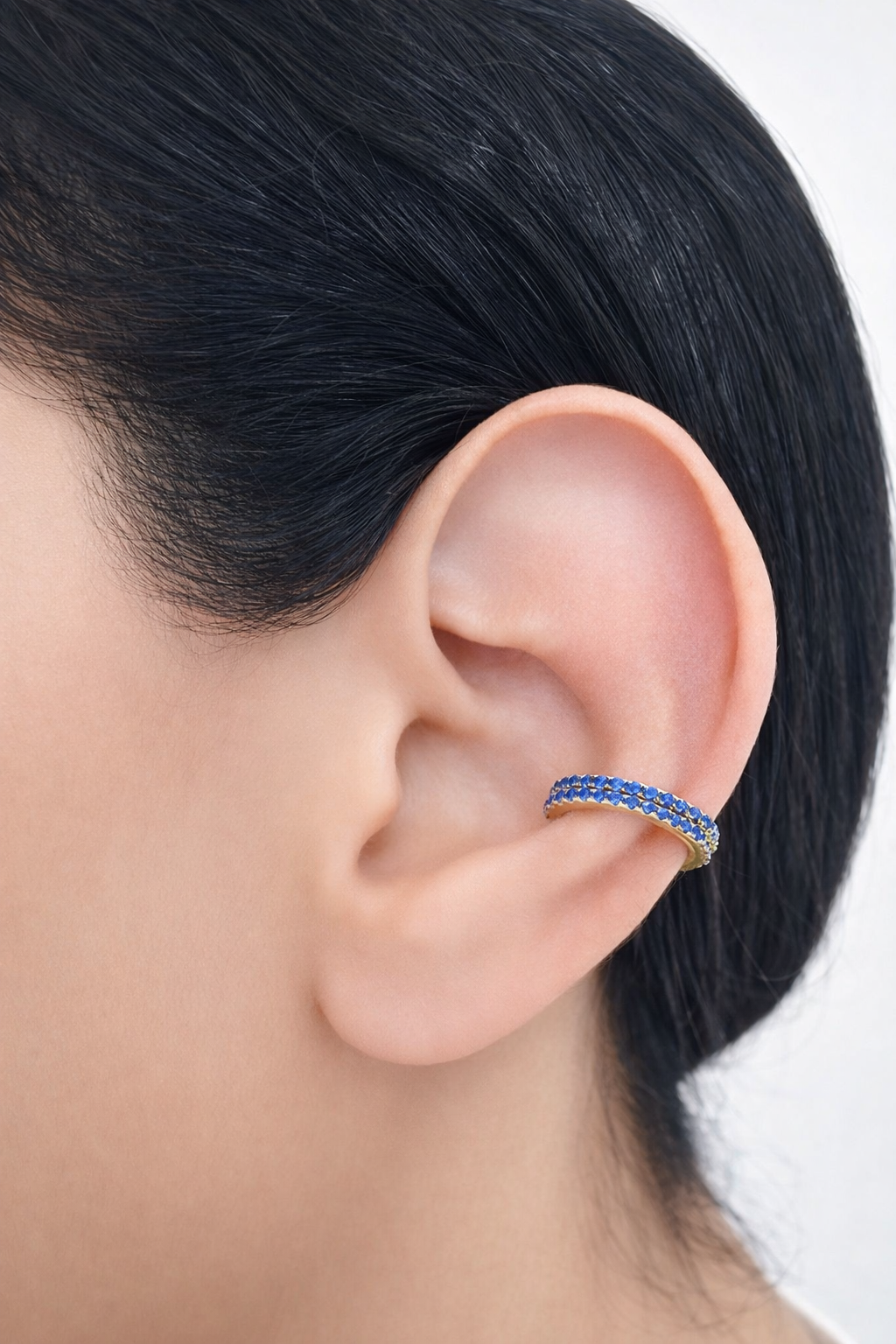 Ear cuff azules