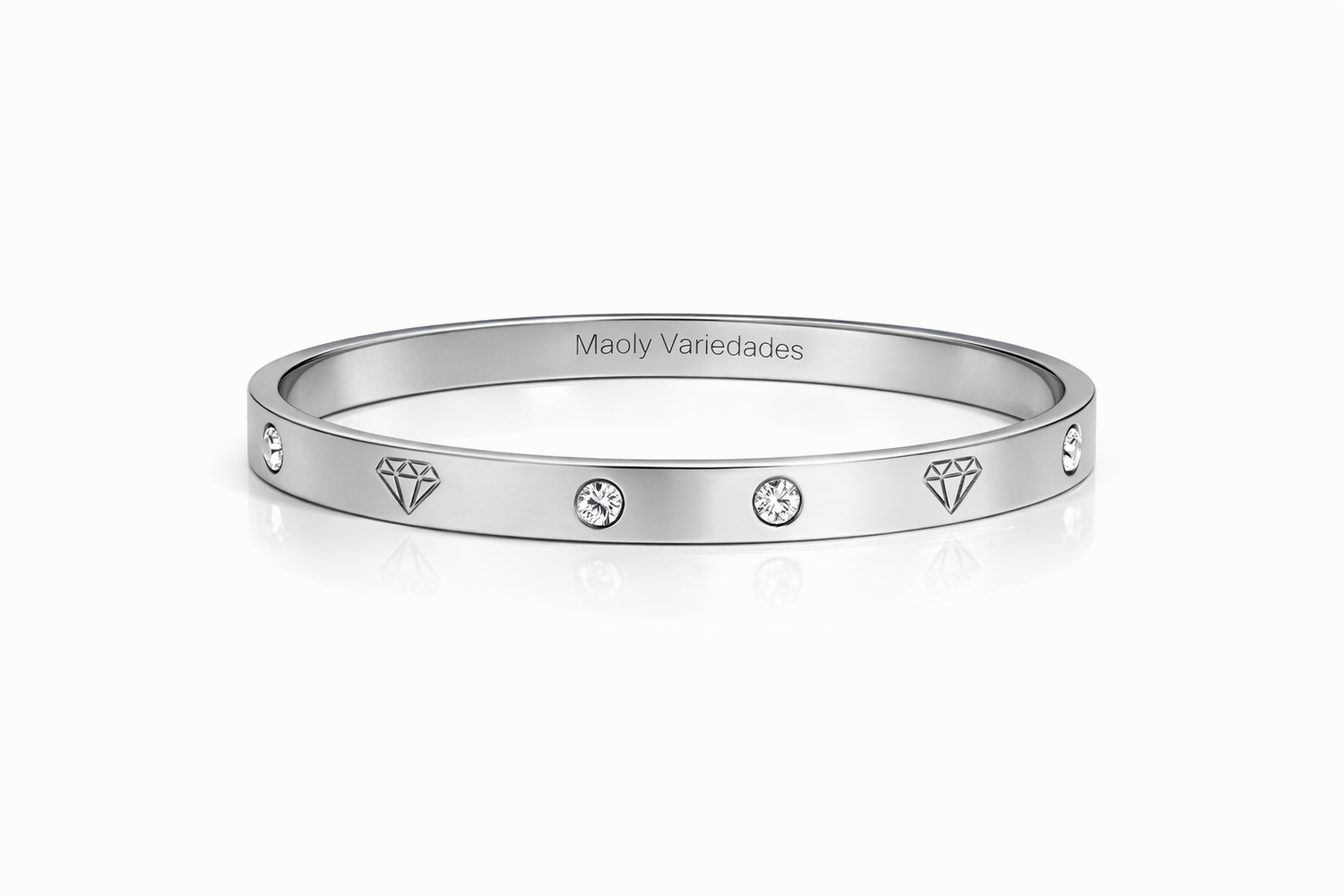 Diamante bracelet silver