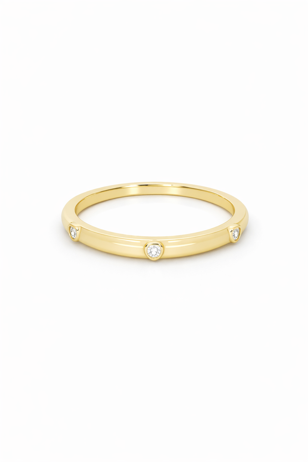 Anillo crema claro