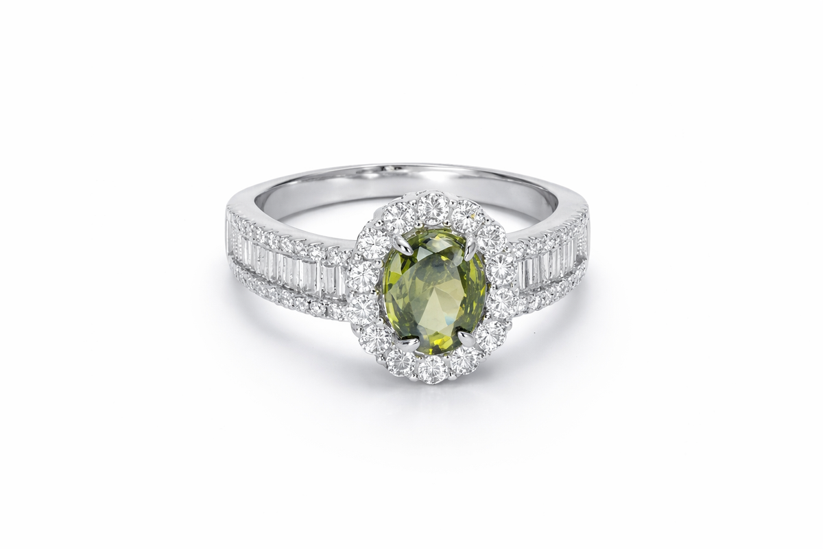 Anillo elegante plateado
