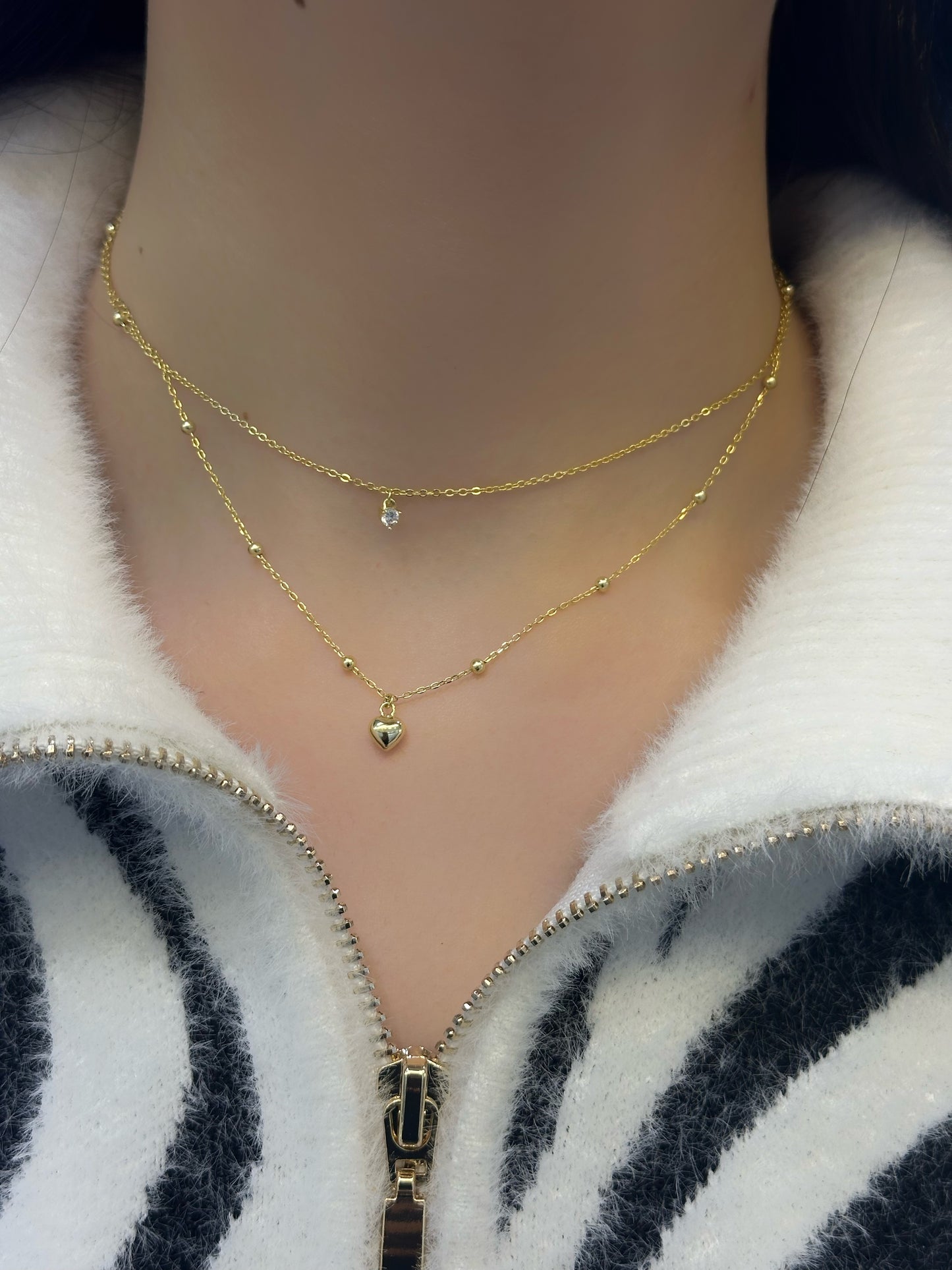 Doble necklace choker