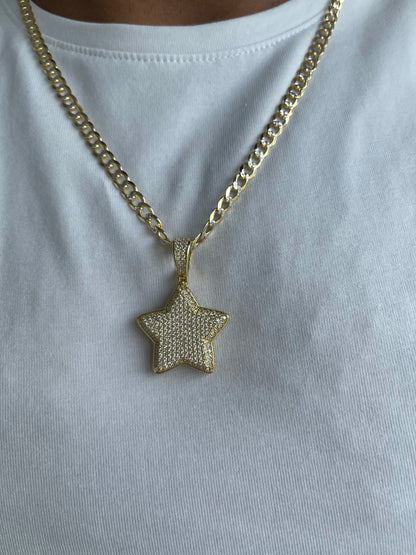 Star necklace for men